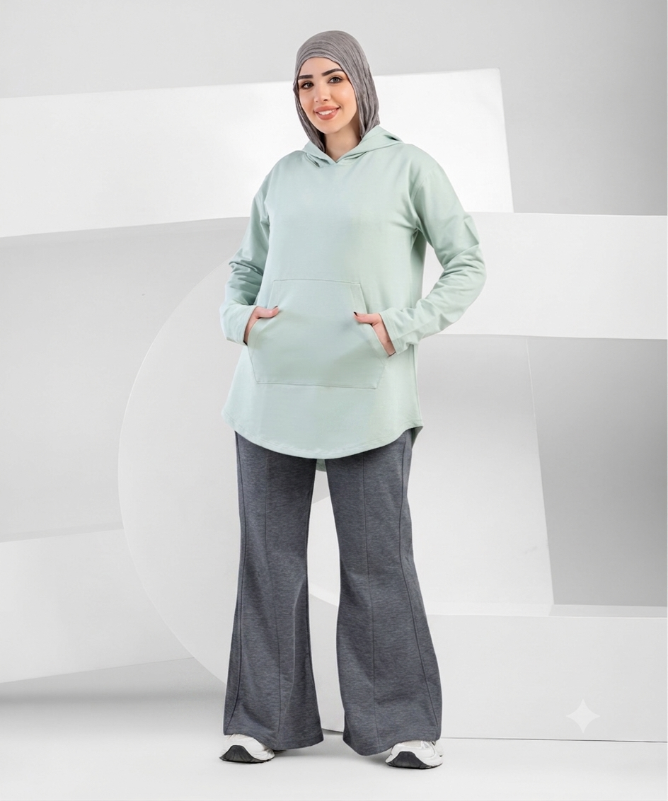 Summer melton flare pants