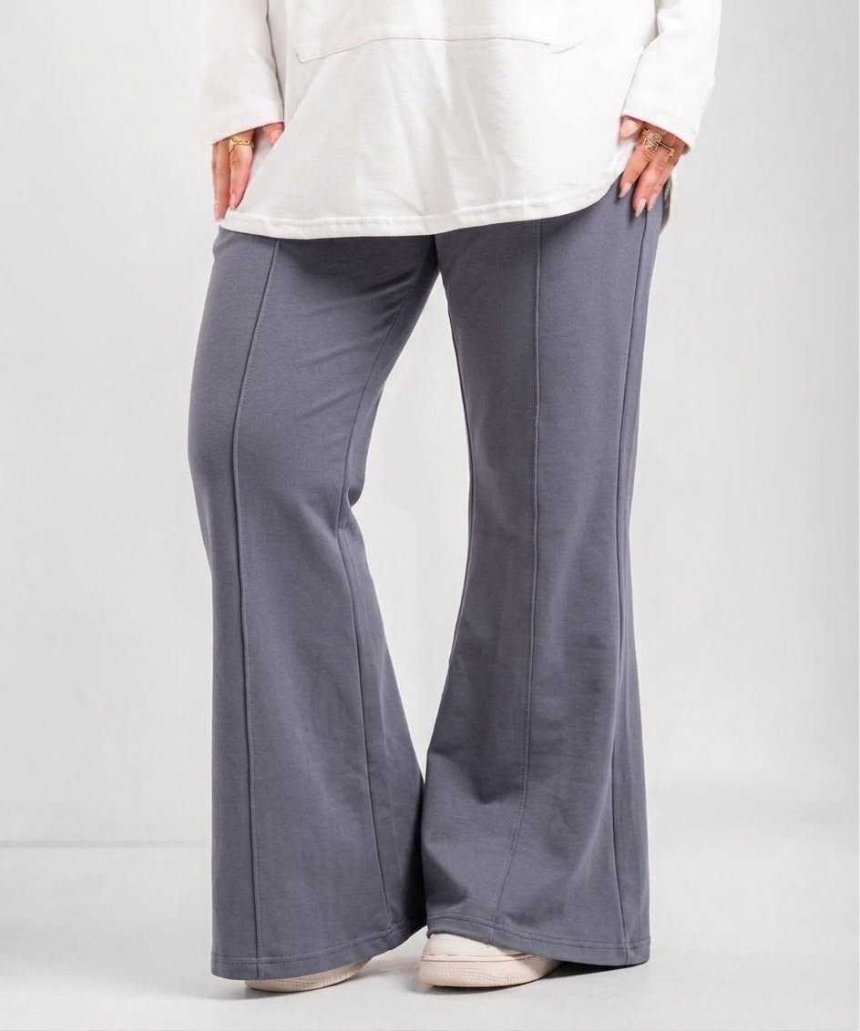 Summer melton flare pants