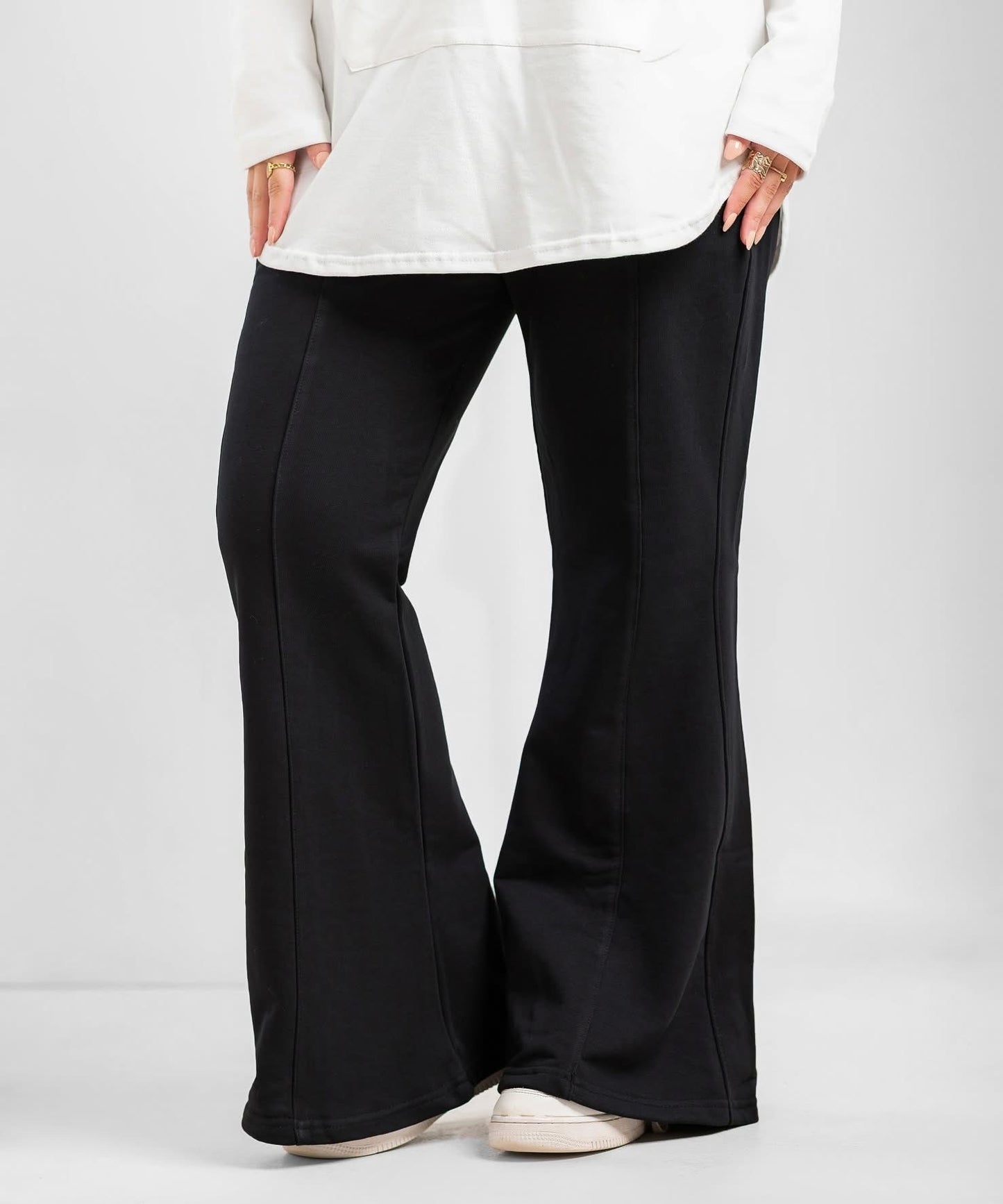 Summer melton flare pants