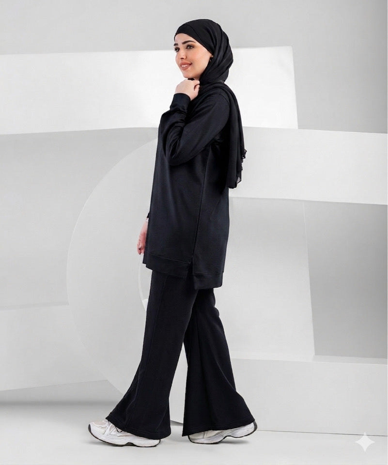 Summer melton flare pants