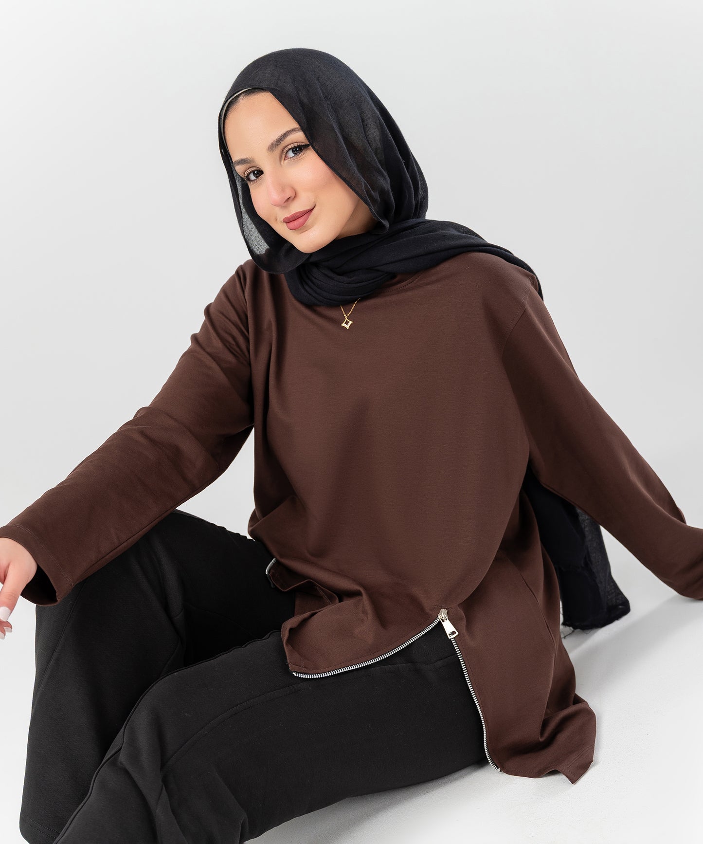 T shirt with Zipper
